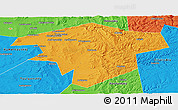 Political Panoramic Map of Kugarchinskiy