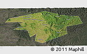 Satellite Panoramic Map of Kugarchinskiy, darken, semi-desaturated