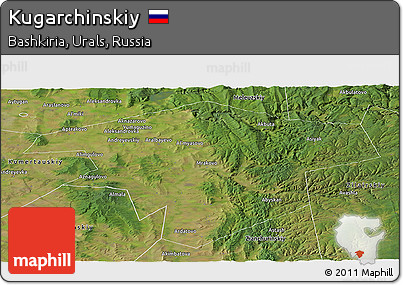 Satellite Panoramic Map of Kugarchinskiy