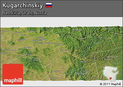 Satellite Panoramic Map of Kugarchinskiy