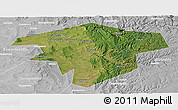 Satellite Panoramic Map of Kugarchinskiy, lighten, desaturated