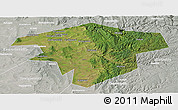 Satellite Panoramic Map of Kugarchinskiy, lighten, semi-desaturated