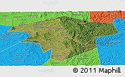 Satellite Panoramic Map of Kugarchinskiy, political outside