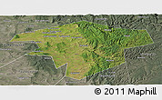Satellite Panoramic Map of Kugarchinskiy, semi-desaturated