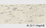 Shaded Relief Panoramic Map of Kugarchinskiy