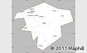 Gray Simple Map of Kugarchinskiy, cropped outside