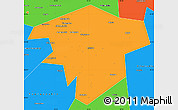Political Simple Map of Kugarchinskiy