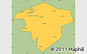 Savanna Style Simple Map of Kugarchinskiy, cropped outside