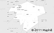 Silver Style Simple Map of Kugarchinskiy