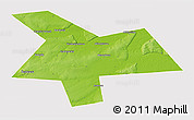 Physical 3D Map of Kushnarenkovskiy, cropped outside