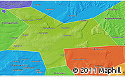 Physical 3D Map of Kushnarenkovskiy, political outside