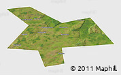 Satellite 3D Map of Kushnarenkovskiy, single color outside