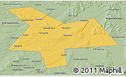 Savanna Style 3D Map of Kushnarenkovskiy