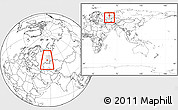 Blank Location Map of Kushnarenkovskiy, highlighted grandparent region, within the entire country