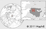 Blank Location Map of Kushnarenkovskiy, highlighted parent region, highlighted grandparent region