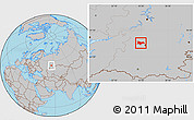 Gray Location Map of Kushnarenkovskiy