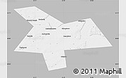 Gray Map of Kushnarenkovskiy, single color outside