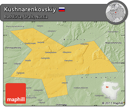 Savanna Style Map of Kushnarenkovskiy