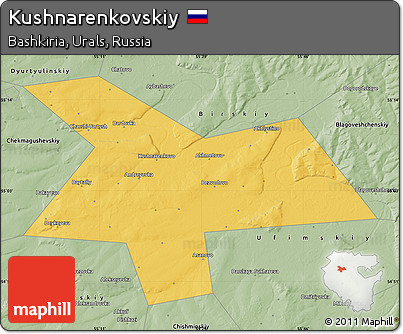 Savanna Style Map of Kushnarenkovskiy