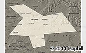 Shaded Relief Map of Kushnarenkovskiy, darken