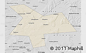Shaded Relief Map of Kushnarenkovskiy, desaturated