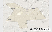Shaded Relief Map of Kushnarenkovskiy, lighten