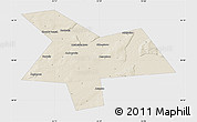 Shaded Relief Map of Kushnarenkovskiy, single color outside