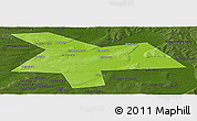 Physical Panoramic Map of Kushnarenkovskiy, darken