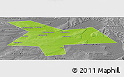Physical Panoramic Map of Kushnarenkovskiy, desaturated