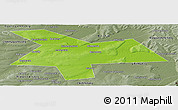 Physical Panoramic Map of Kushnarenkovskiy, semi-desaturated