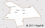 Classic Style Simple Map of Kushnarenkovskiy, cropped outside