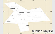 Classic Style Simple Map of Kushnarenkovskiy, single color outside