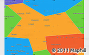 Political Simple Map of Kushnarenkovskiy