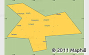 Savanna Style Simple Map of Kushnarenkovskiy, cropped outside
