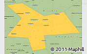 Savanna Style Simple Map of Kushnarenkovskiy