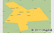 Savanna Style Simple Map of Kushnarenkovskiy, single color outside