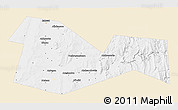 Classic Style 3D Map of Meleuzskiy, single color outside