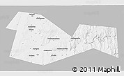 Gray 3D Map of Meleuzskiy, single color outside
