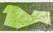 Physical 3D Map of Meleuzskiy, darken