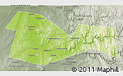 Physical 3D Map of Meleuzskiy, semi-desaturated