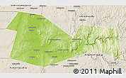 Physical 3D Map of Meleuzskiy, shaded relief outside