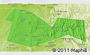 Political 3D Map of Meleuzskiy, physical outside