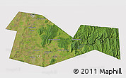 Satellite 3D Map of Meleuzskiy, cropped outside
