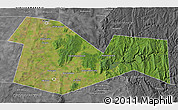 Satellite 3D Map of Meleuzskiy, desaturated