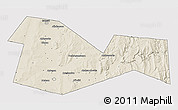 Shaded Relief 3D Map of Meleuzskiy, cropped outside
