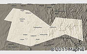 Shaded Relief 3D Map of Meleuzskiy, darken