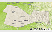 Shaded Relief 3D Map of Meleuzskiy, physical outside