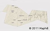 Shaded Relief 3D Map of Meleuzskiy, single color outside