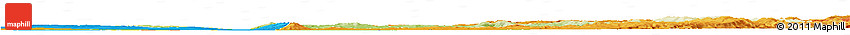 Physical Horizon Map of Meleuzskiy, political outside Physical Horizon Map of Meleuzskiy, political outside
