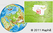 Physical Location Map of Meleuzskiy, highlighted parent region
